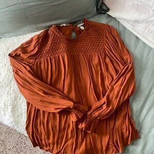 Long sleeve burnt orange worn once